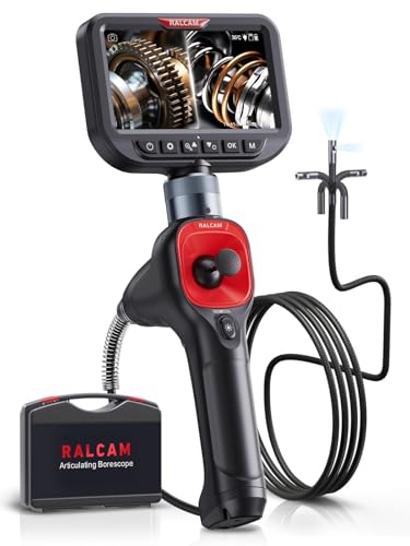 Ralcam articulating inspection camera with a joystick, standalone display and flexible probe